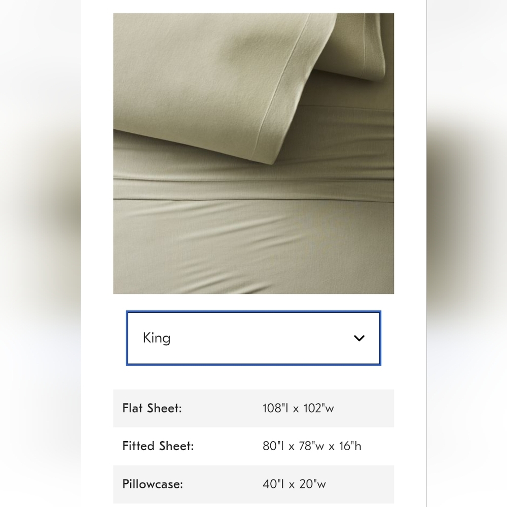 West Elm Silky TENCEL™ Modal Sheet Set, Size King, Color Frost, Retail $179.00US - Picture 13 of 16